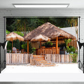 Aperturee - Beach Tropical Bar Summer Seaside Holiday Backdrop